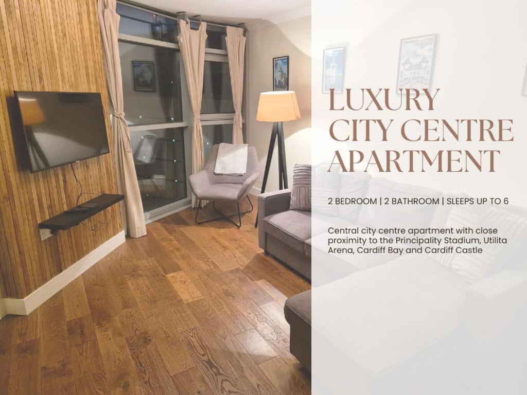 Ultra-Luxury City Centre 2 Bed Apartment, With Free Parking Κάρντιφ Εξωτερικό φωτογραφία